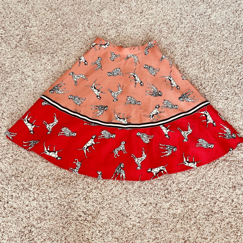 Anthropologie Dalmatian skirt size 6